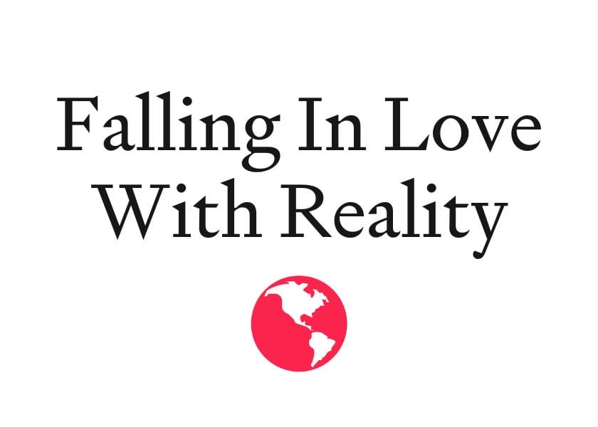 Falling in love with reality post image