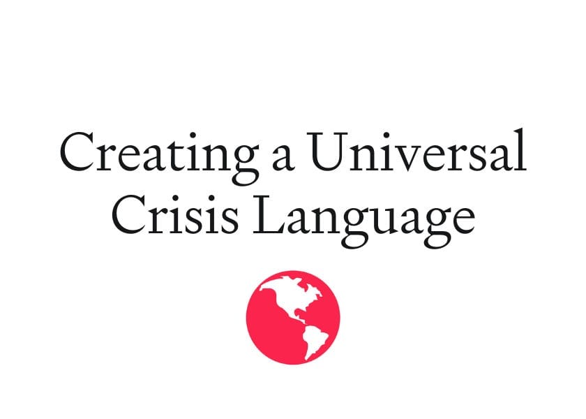 Creating a Universal Crisis Language post image