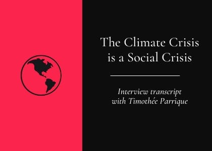 Transcript: The Climate Crisis is a Social Crisis post image